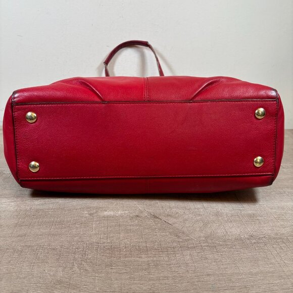 Vtg Coach Taylor Red Leather Purse - Picture 9 of 16
